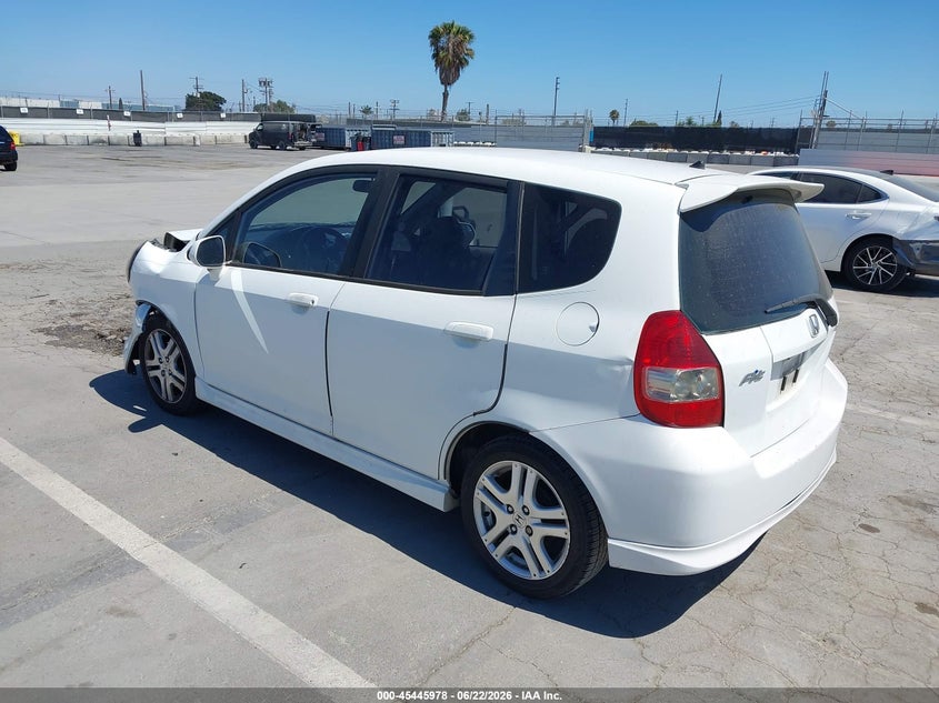 2007 Honda Fit VIN JHMGD38677S046290 IAAI salvage auction — FRONT END, Salvage (California), sold $700 on 2026-07-15 (photo 3)
