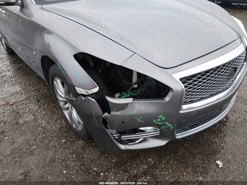 2015 Infiniti Q70 VIN JN1BY1AR0FM562232 IAAI salvage auction — FRONT END, Salvage Title, sold $5,600 on 2026-07-17 (photo 6)