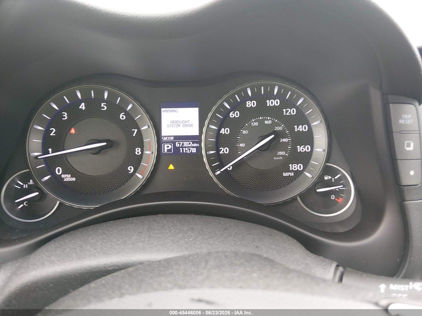 2015 Infiniti Q70 VIN JN1BY1AR0FM562232 IAAI salvage auction — FRONT END, Salvage Title, sold $5,600 on 2026-07-17 (photo 7)