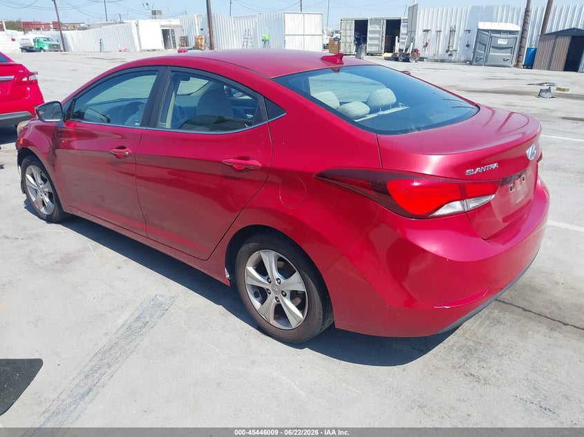 2016 Hyundai Elantra VIN KMHDH4AE2GU584203 IAAI salvage auction — FRONT END, Salvage (California), sold $1,450 on 2026-07-08 (photo 3)