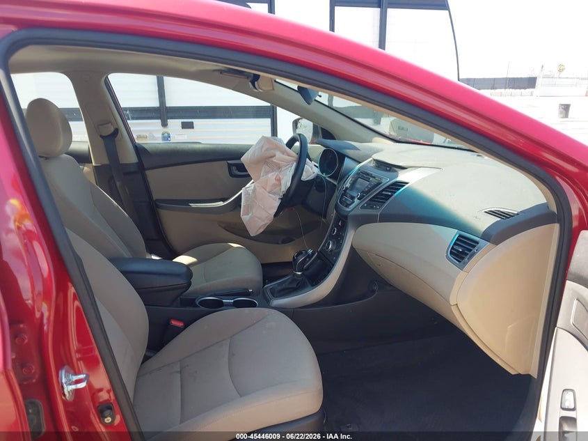 2016 Hyundai Elantra VIN KMHDH4AE2GU584203 IAAI salvage auction — FRONT END, Salvage (California), sold $1,450 on 2026-07-08 (photo 5)