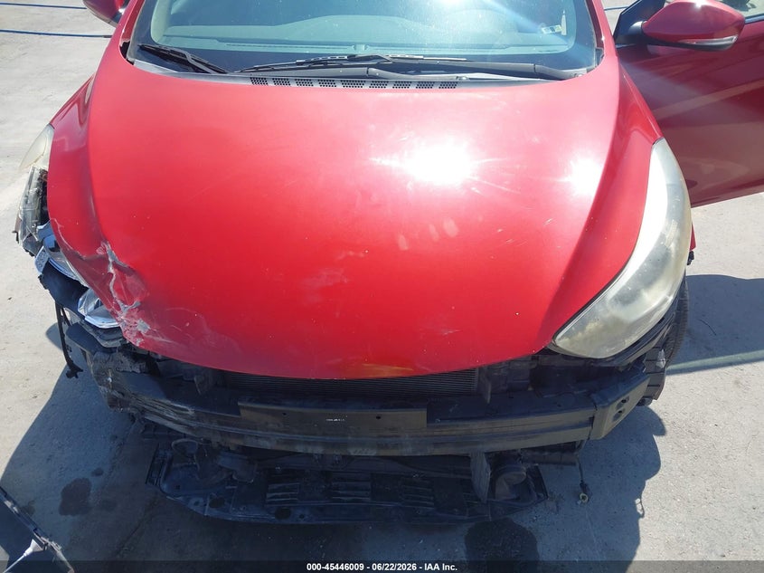 2016 Hyundai Elantra VIN KMHDH4AE2GU584203 IAAI salvage auction — FRONT END, Salvage (California), sold $1,450 on 2026-07-08 (photo 6)