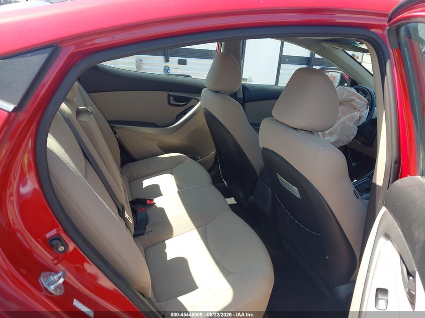 2016 Hyundai Elantra VIN KMHDH4AE2GU584203 IAAI salvage auction — FRONT END, Salvage (California), sold $1,450 on 2026-07-08 (photo 8)