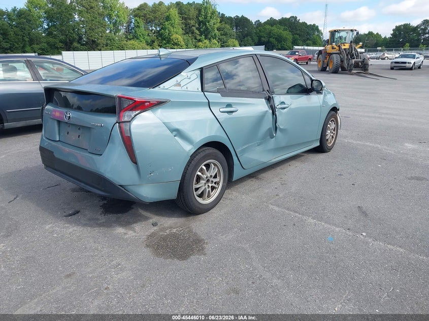 2016 Toyota Prius VIN JTDKARFU6G3007743 IAAI salvage auction — NORMAL WEAR, Clear (Georgia), sold $2,400 on 2026-07-08 (photo 4)