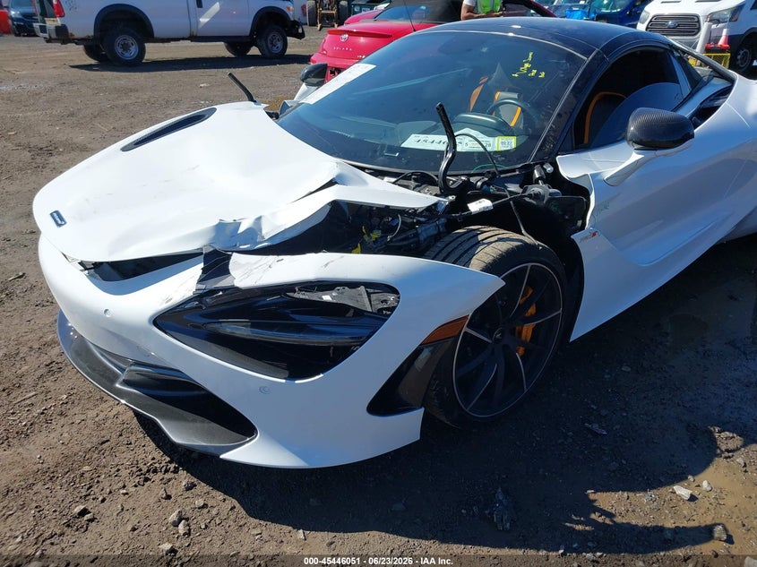 2020 Mclaren 720s VIN SBM14FCA1LW004227 IAAI salvage auction — FRONT END, Mv-907A (New York), sold $140,500 on 2026-07-08 (photo 6)