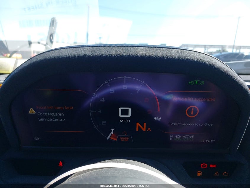 2020 Mclaren 720s VIN SBM14FCA1LW004227 IAAI salvage auction — FRONT END, Mv-907A (New York), sold $140,500 on 2026-07-08 (photo 7)