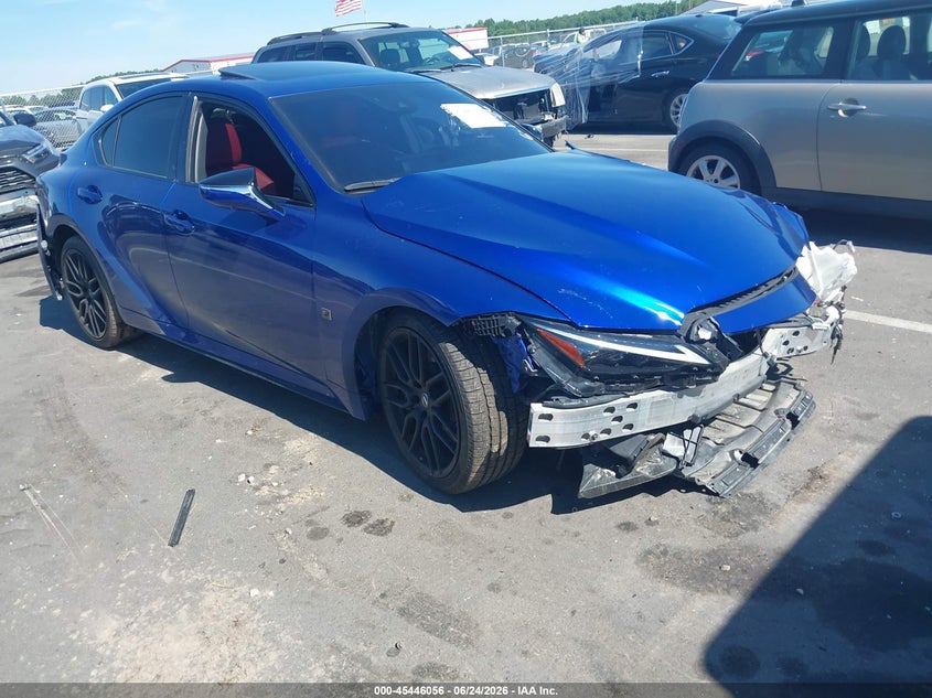 2023 Lexus Is VIN JTHAP1D22P5004063 IAAI salvage auction — LEFT FRONT, Salvage (North Carolina), sold $15,800 on 2026-07-30 (photo 1)