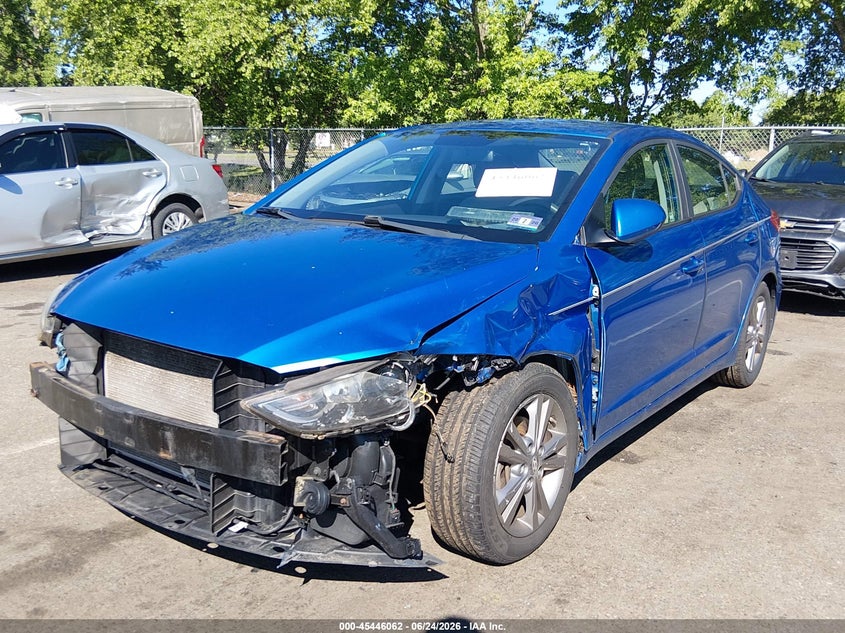 2017 Hyundai Elantra VIN KMHD84LF3HU190975 IAAI salvage auction — FRONT END, Salvage (New Jersey), sold $825 on 2026-07-27 (photo 2)