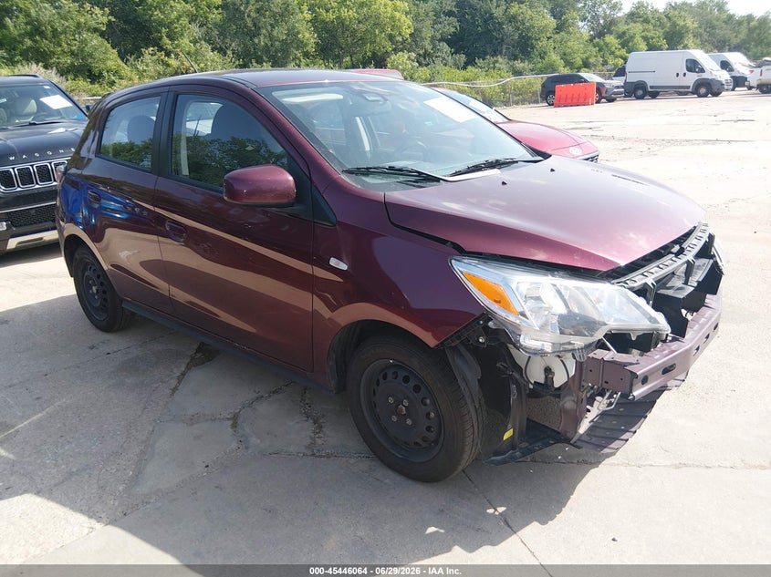 2024 Mitsubishi Mirage VIN ML32AUHJ0RH007736 IAAI salvage auction — FRONT END, Enterprise Vehicles Clear Only (Nevada), sold $6,575 on 2026-07-27 (photo 1)