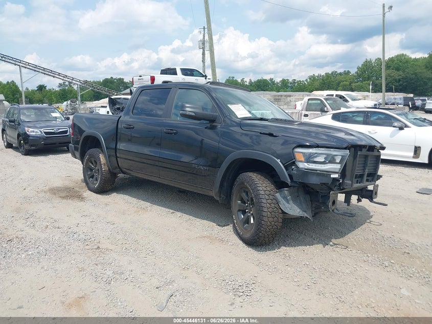 2023 Ram 1500 VIN 1C6SRFLT3PN591386 IAAI salvage auction — FRONT END, Wait Title, sold $16,600 on 2026-08-29 (photo 1)