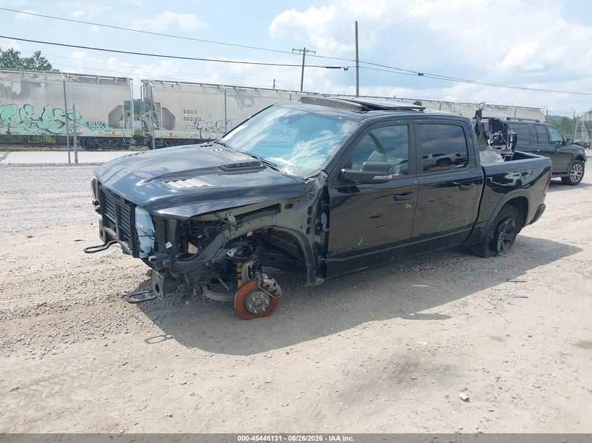 2023 Ram 1500 VIN 1C6SRFLT3PN591386 IAAI salvage auction — FRONT END, Wait Title, sold $16,600 on 2026-08-29 (photo 2)