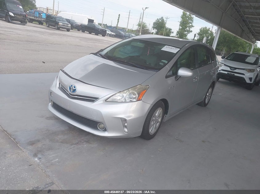 2012 Toyota Prius v VIN JTDZN3EU8C3173502 IAAI salvage auction — UNKNOWN, Salvage Title, sold $1,750 on 2026-08-02 (photo 2)
