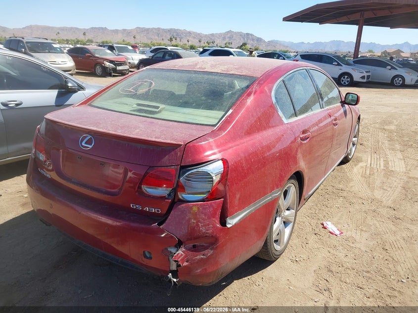 2006 Lexus Gs VIN JTHBN96S965013542 IAAI salvage auction — MECHANICAL, Salvage (Arizona), sold $575 on 2026-08-02 (photo 4)