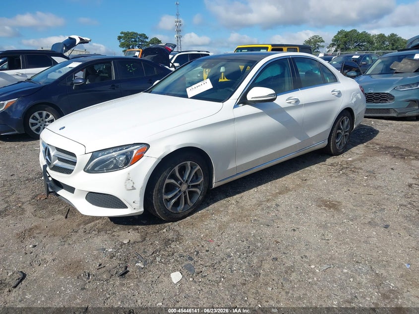 2017 Mercedes-benz C-klasse VIN 55SWF4KB3HU195828 IAAI salvage auction — SIDE, Salvage Title, sold $5,200 on 2026-08-12 (photo 2)