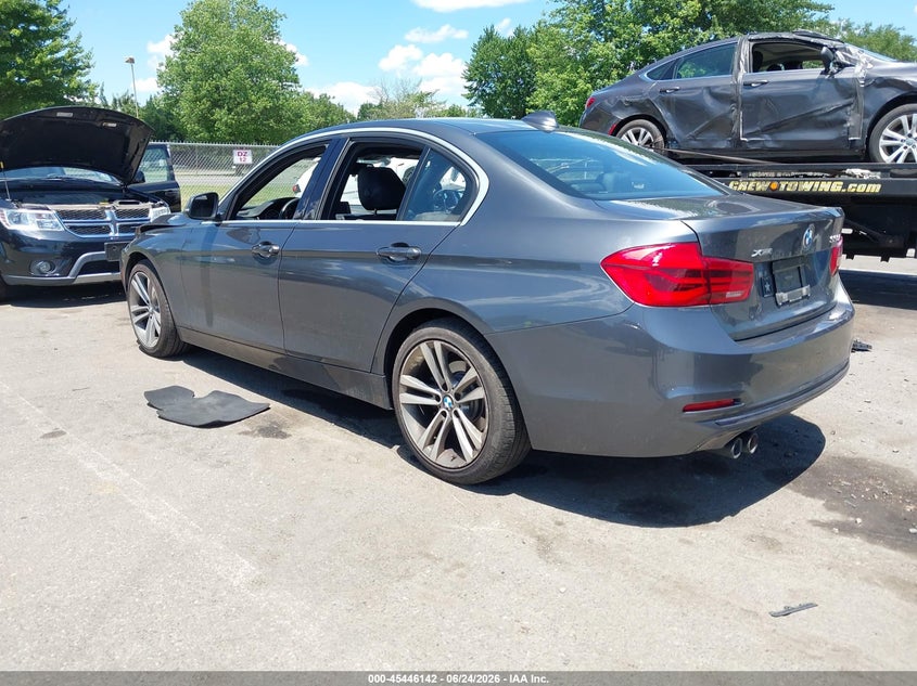 2018 BMW 3er VIN WBA8D9C56JA615423 IAAI salvage auction — FRONT END, Salvage (New Jersey), sold $7,650 on 2026-08-03 (photo 3)