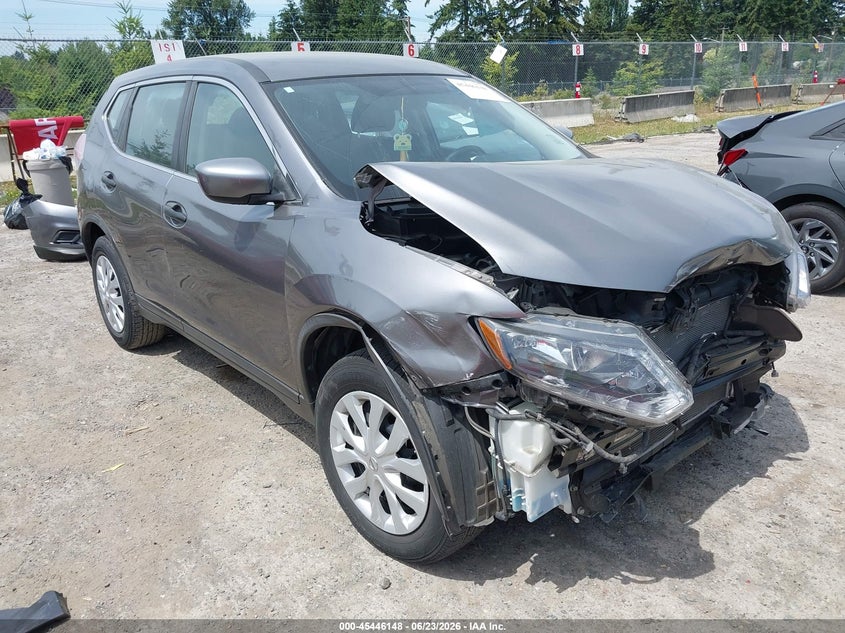 2016 Nissan Rogue VIN KNMAT2MT4GP687173 IAAI salvage auction — FRONT END, Salvage Title, sold $725 on 2026-07-22 (photo 1)