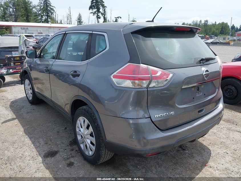 2016 Nissan Rogue VIN KNMAT2MT4GP687173 IAAI salvage auction — FRONT END, Salvage Title, sold $725 on 2026-07-22 (photo 3)