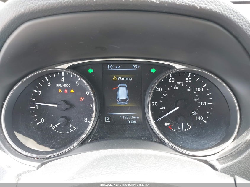 2016 Nissan Rogue VIN KNMAT2MT4GP687173 IAAI salvage auction — FRONT END, Salvage Title, sold $725 on 2026-07-22 (photo 7)