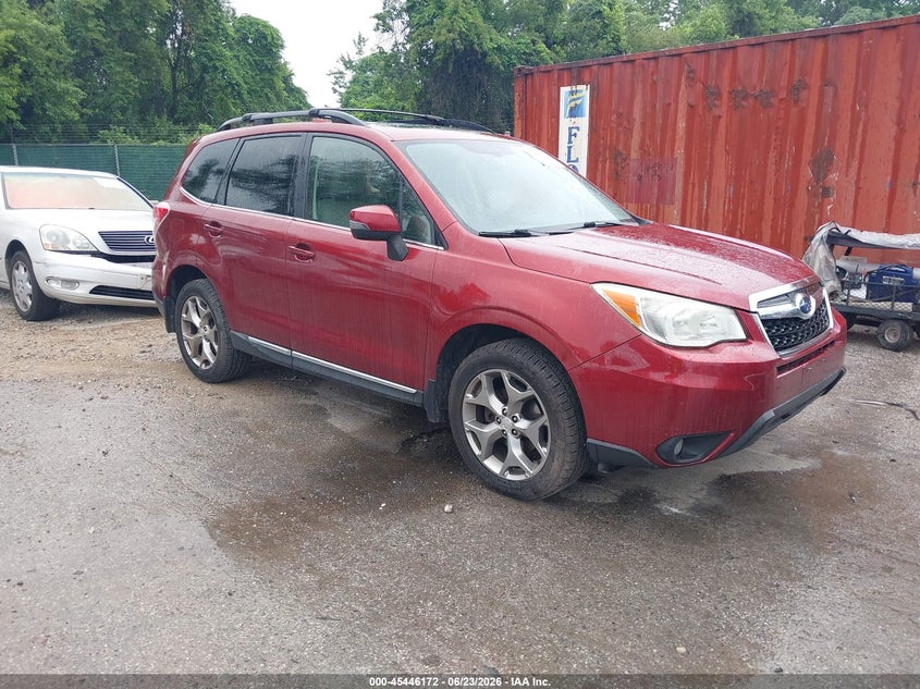 2015 Subaru Forester VIN JF2SJAUC8FH401369 IAAI salvage auction — SIDE, Salvage - Greater Than 75% (Maryland), sold $2,125 on 2026-07-09 (photo 1)