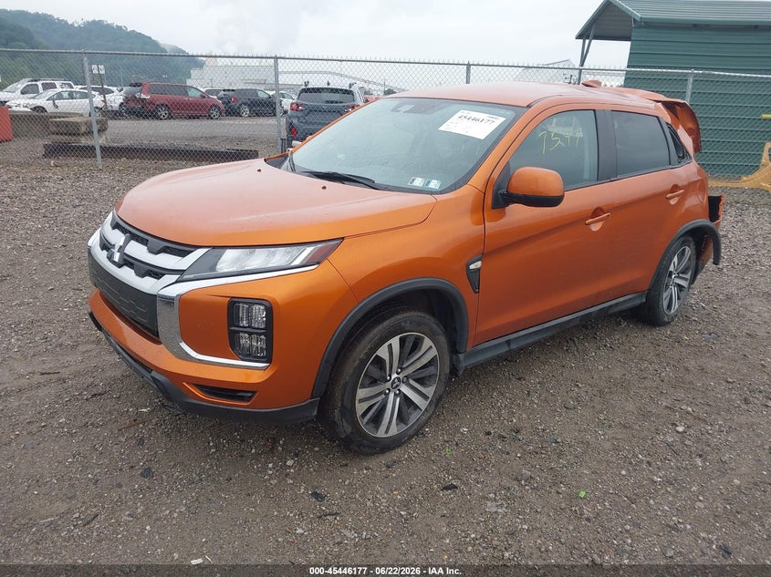 2022 Mitsubishi VIN JA4ARUAU1NU017547 IAAI salvage auction — REAR END, Salvage (Pennsylvania), sold $4,000 on 2026-07-14 (photo 2)