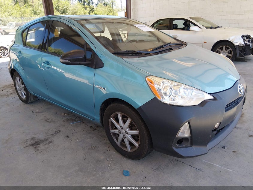 2014 Toyota Prius c VIN JTDKDTB32E1066993 IAAI salvage auction — REAR END, Bill Of Sale (Washington), sold $1,300 on 2026-07-09 (photo 1)