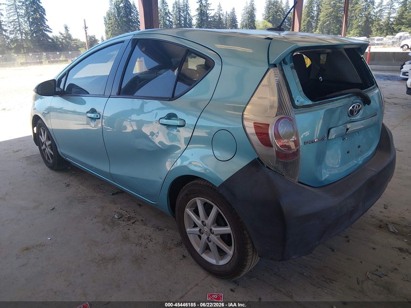 2014 Toyota Prius c VIN JTDKDTB32E1066993 IAAI salvage auction — REAR END, Bill Of Sale (Washington), sold $1,300 on 2026-07-09 (photo 3)