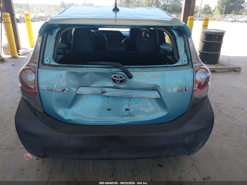 2014 Toyota Prius c VIN JTDKDTB32E1066993 IAAI salvage auction — REAR END, Bill Of Sale (Washington), sold $1,300 on 2026-07-09 (photo 6)
