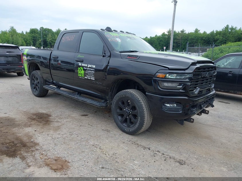 2025 Ram 2500 VIN 3C6UR5DJ8SG523392 IAAI salvage auction — SIDE, Salvage Title, sold $12,800 on 2026-07-26 (photo 1)