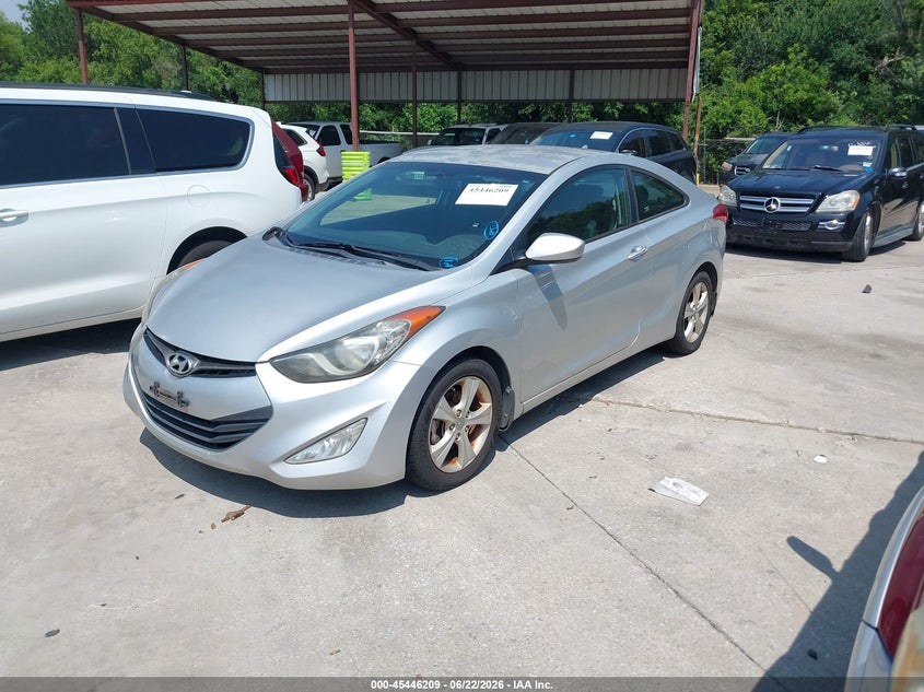 2013 Hyundai Elantra VIN KMHDH6AE4DU018518 IAAI salvage auction — NORMAL WEAR, Original (Texas), sold $925 on 2026-07-20 (photo 2)