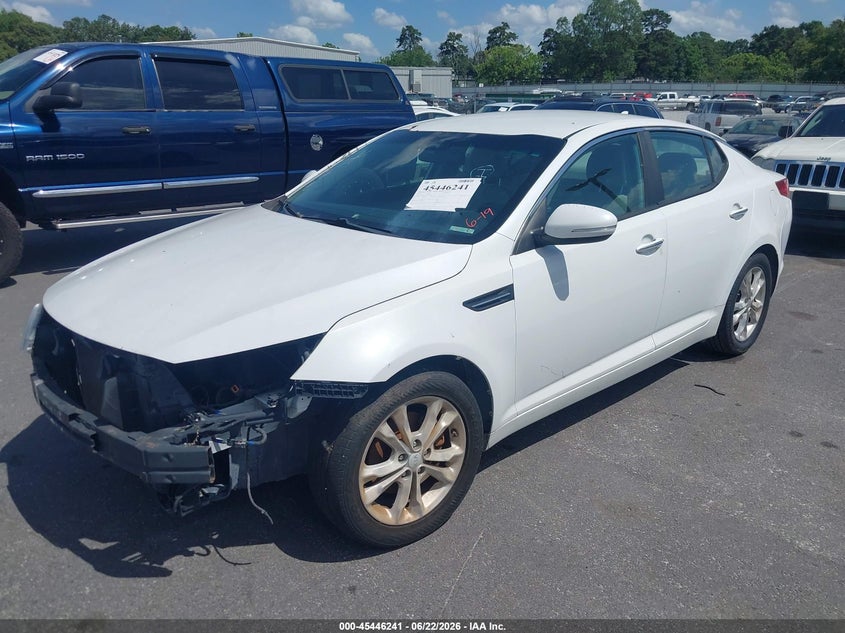 2013 Kia Optima VIN 5XXGM4A73DG097706 IAAI salvage auction — FRONT END, Salvage (Florida), sold $400 on 2026-07-15 (photo 2)