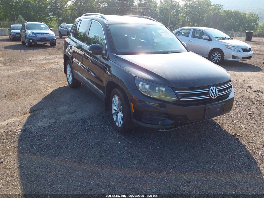 2017 Volkswagen Tiguan VIN WVGSV7AX0HK003846 IAAI salvage auction — NORMAL WEAR, Clear (New Jersey), sold $550 on 2026-07-30 (photo 1)