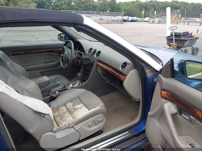 2003 Audi A4 VIN WAUAT48H13K023547 IAAI salvage auction — RIGHT REAR, Salvage (North Carolina), sold $125 on 2026-07-23 (photo 5)