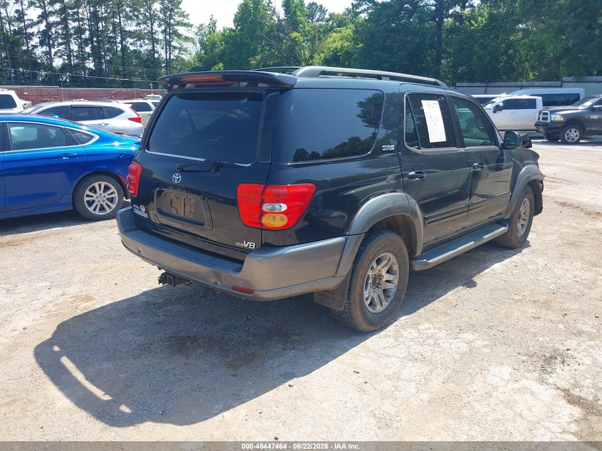 2004 Toyota Sequoia VIN 5TDZT34A04S210734 IAAI salvage auction — FRONT END, Salvage (Texas), sold $850 on 2026-07-09 (photo 4)
