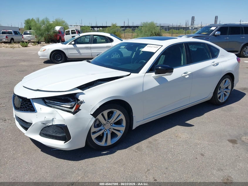 2021 Acura Tlx VIN 19UUB5F49MA016041 IAAI salvage auction — FRONT END, Salvage Title, sold $8,825 on 2026-08-20 (photo 2)