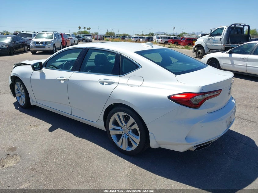2021 Acura Tlx VIN 19UUB5F49MA016041 IAAI salvage auction — FRONT END, Salvage Title, sold $8,825 on 2026-08-20 (photo 3)