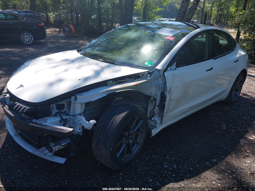 2022 Tesla Model 3 VIN 5YJ3E1EB9NF112836 IAAI salvage auction — FRONT END, Salvage Title, sold $9,550 on 2026-07-16 (photo 2)