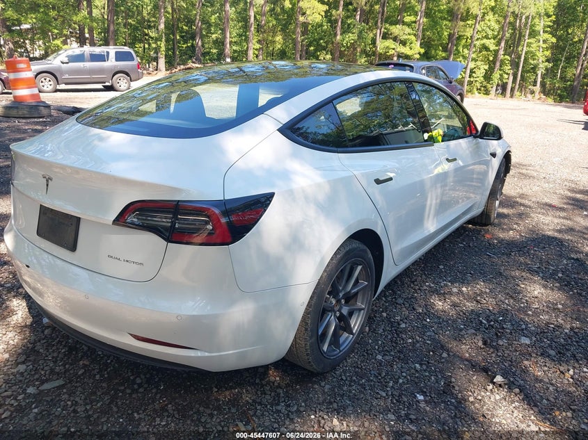 2022 Tesla Model 3 VIN 5YJ3E1EB9NF112836 IAAI salvage auction — FRONT END, Salvage Title, sold $9,550 on 2026-07-16 (photo 4)