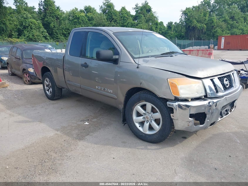 2008 Nissan TITAN VIN 1N6AA06A58N350799 IAAI salvage auction — FRONT & REAR, Clear (Virginia), sold $350 on 2026-07-09 (photo 1)