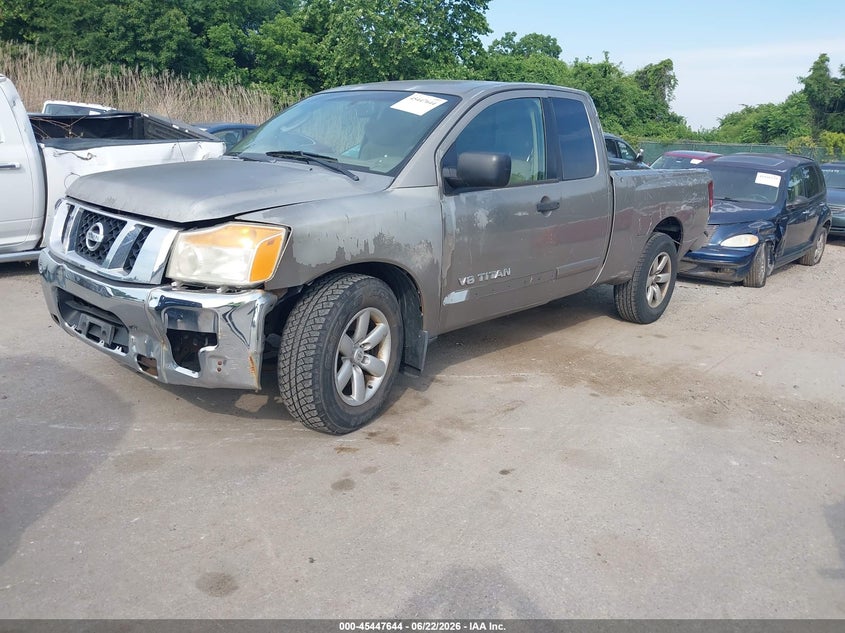 2008 Nissan TITAN VIN 1N6AA06A58N350799 IAAI salvage auction — FRONT & REAR, Clear (Virginia), sold $350 on 2026-07-09 (photo 2)