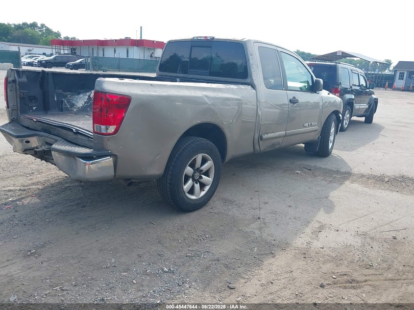 2008 Nissan TITAN VIN 1N6AA06A58N350799 IAAI salvage auction — FRONT & REAR, Clear (Virginia), sold $350 on 2026-07-09 (photo 4)