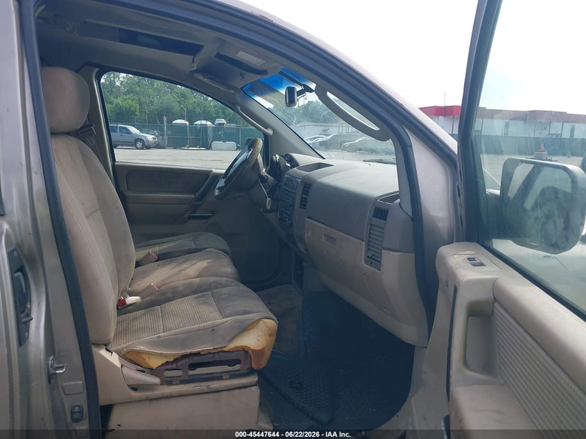 2008 Nissan TITAN VIN 1N6AA06A58N350799 IAAI salvage auction — FRONT & REAR, Clear (Virginia), sold $350 on 2026-07-09 (photo 5)