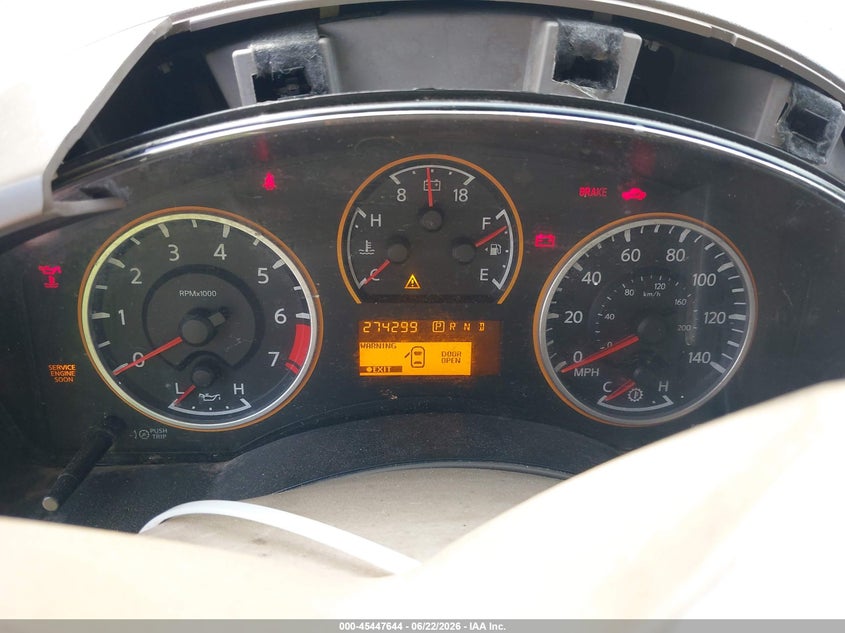 2008 Nissan TITAN VIN 1N6AA06A58N350799 IAAI salvage auction — FRONT & REAR, Clear (Virginia), sold $350 on 2026-07-09 (photo 7)