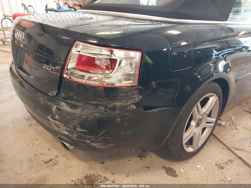 2008 Audi A4 VIN WAUDF48H48K013476 IAAI salvage auction — REAR END, Clear (Michigan), sold $850 on 2026-07-08 (photo 6)