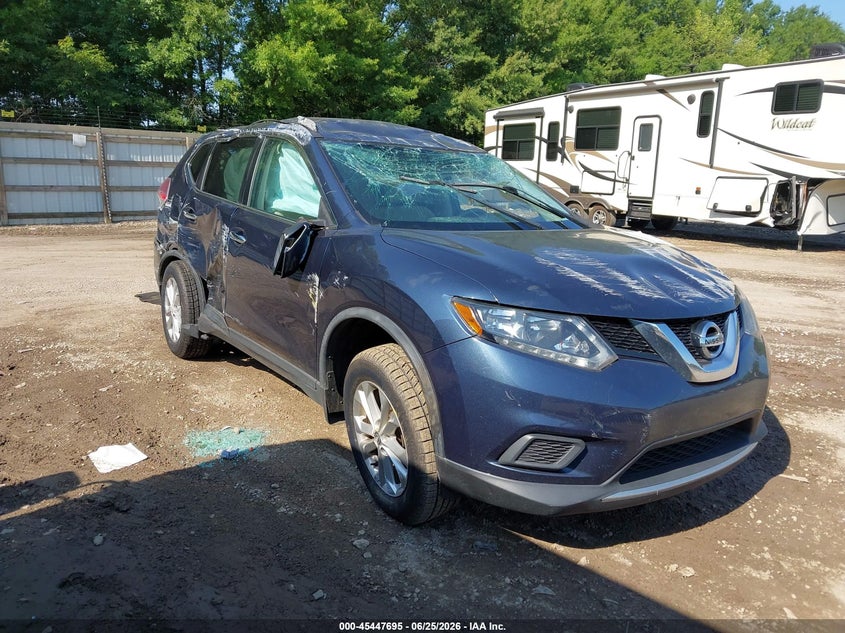 2016 Nissan Rogue VIN KNMAT2MT3GP694731 IAAI salvage auction — ROLLOVER, Salvage Title, sold $350 on 2026-07-22 (photo 1)