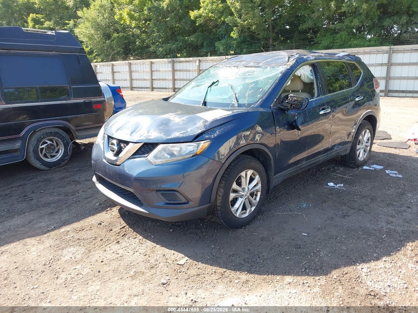 2016 Nissan Rogue VIN KNMAT2MT3GP694731 IAAI salvage auction — ROLLOVER, Salvage Title, sold $350 on 2026-07-22 (photo 2)