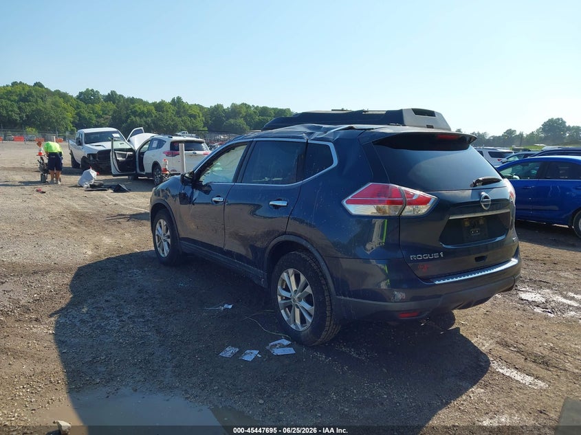 2016 Nissan Rogue VIN KNMAT2MT3GP694731 IAAI salvage auction — ROLLOVER, Salvage Title, sold $350 on 2026-07-22 (photo 3)
