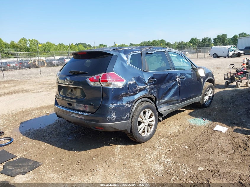 2016 Nissan Rogue VIN KNMAT2MT3GP694731 IAAI salvage auction — ROLLOVER, Salvage Title, sold $350 on 2026-07-22 (photo 4)