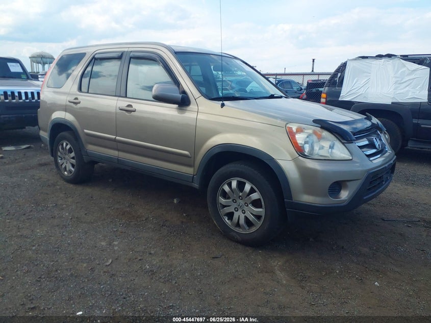 2006 Honda Cr-v VIN SHSRD78966U446633 IAAI salvage auction — NORMAL WEAR, Clear (New Jersey), sold $25 on 2026-07-27 (photo 1)