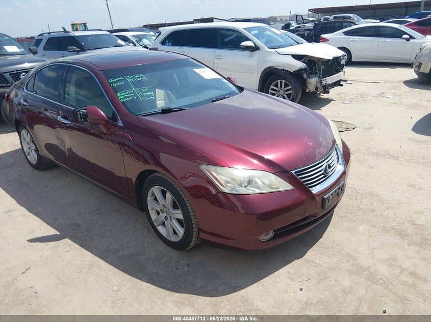 2008 Lexus Es 350 VIN JTHBJ46G682181153 IAAI salvage auction — FRONT & REAR, Salvage (Texas), sold $1,000 on 2026-07-14 (photo 1)