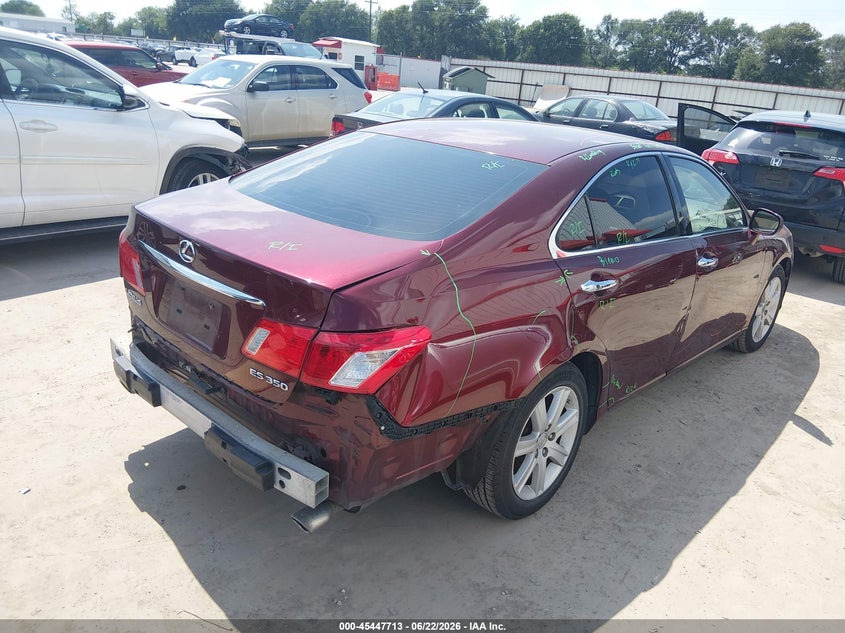 2008 Lexus Es 350 VIN JTHBJ46G682181153 IAAI salvage auction — FRONT & REAR, Salvage (Texas), sold $1,000 on 2026-07-14 (photo 4)